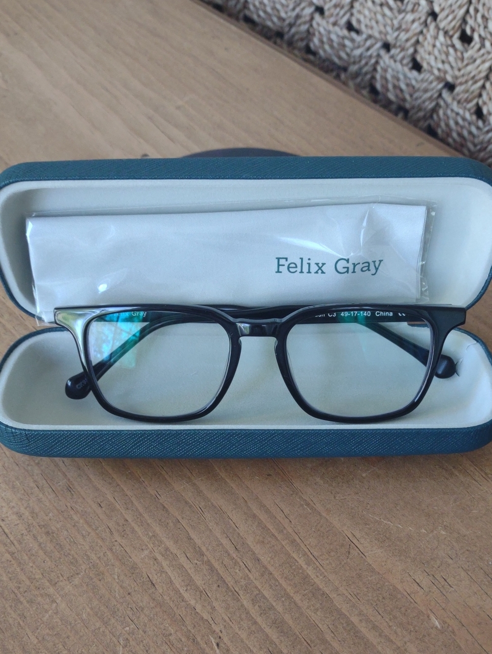 Felix Gray Nash Non Rx Optical Blue Light Glasses New